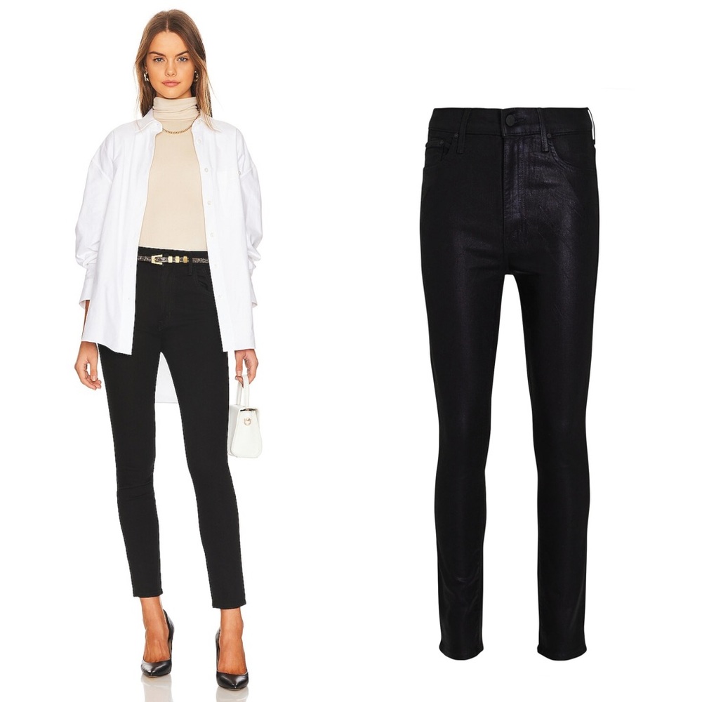 Mother denim the Swooner ankle black jeans NWT